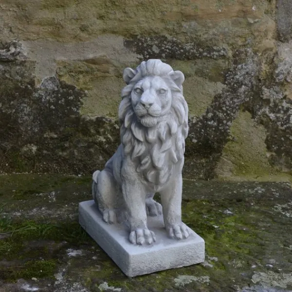 Gartendekoparadies Animaux-Petit lion tourné vers la droite