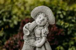 Gartendekoparadies Enfants & Anges-Petite fille avec chien