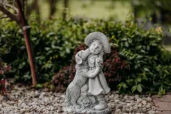 Gartendekoparadies Enfants & Anges-Petite fille avec chien