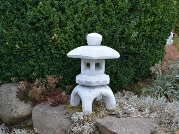 Gartendekoparadies Lanternes En Pierre-Petite lanterne japonaise en pierre : Oki-gata