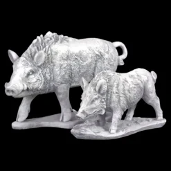 Gartendekoparadies Animaux-Petite statue de sanglier