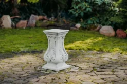 Gartendekoparadies Colonnes & Socles-Piédestal à motif de feuilles