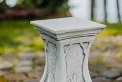 Gartendekoparadies Colonnes & Socles-Piédestal à motif de feuilles