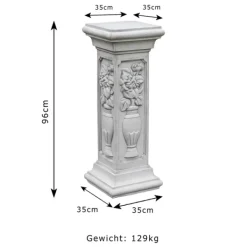Gartendekoparadies Colonnes & Socles-Piédestal avec décorations