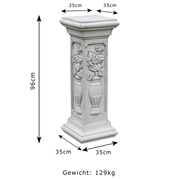 Gartendekoparadies Colonnes & Socles-Piédestal avec décorations