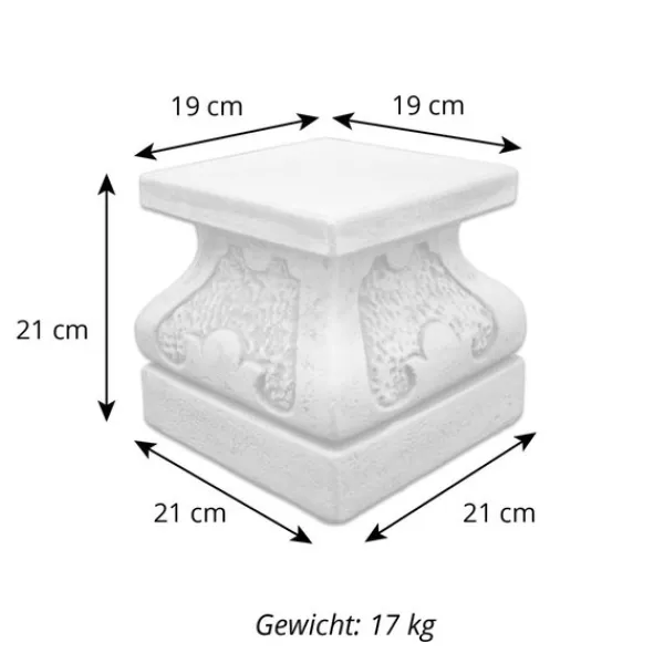 Gartendekoparadies Colonnes & Socles-Piédestal avec un format spécial