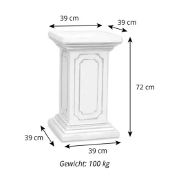 Gartendekoparadies Colonnes & Socles-Piédestal classique