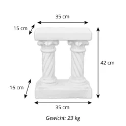 Gartendekoparadies Colonnes & Socles-Piédestal sur deux colonnes
