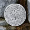 Gartendekoparadies Belle|Bouddhas-Plaque de marche impressionnante avec motif Koi