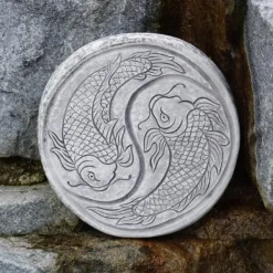 Gartendekoparadies Belle|Bouddhas-Plaque de marche impressionnante avec motif Koi
