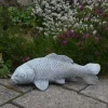 Gartendekoparadies Animaux|Bouddhas-Poisson koi avec gaufrage noir