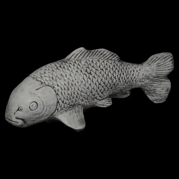 Gartendekoparadies Animaux|Bouddhas-Poisson koi avec gaufrage noir