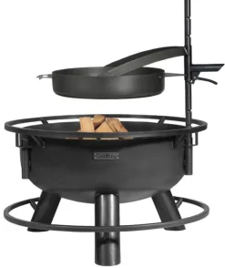 Gartendekoparadies Bols À Feu & Poêles De Jardin-Poêle acier naturel 50cm avec poignée pour le foyer «BANDITO» et «MONTANA X»