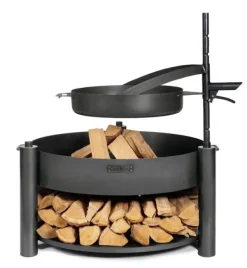 Gartendekoparadies Bols À Feu & Poêles De Jardin-Poêle acier naturel 50cm avec poignée pour le foyer «BANDITO» et «MONTANA X»