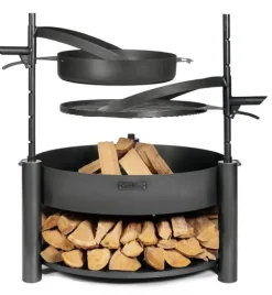 Gartendekoparadies Bols À Feu & Poêles De Jardin-Poêle acier naturel 50cm avec poignée pour le foyer «BANDITO» et «MONTANA X»
