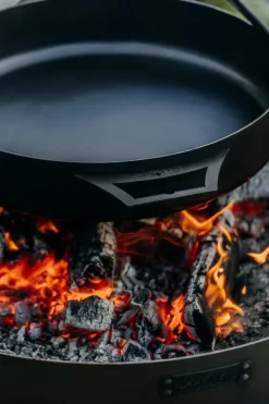 Gartendekoparadies Bols À Feu & Poêles De Jardin-Poêle acier naturel 50cm avec poignée pour le foyer «BANDITO» et «MONTANA X»