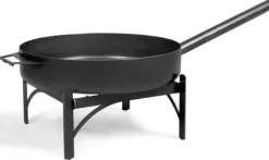 Gartendekoparadies Bols À Feu & Poêles De Jardin-Poêle acier naturel 50cm avec longue poignée