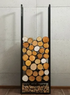 Gartendekoparadies Bols À Feu & Poêles De Jardin-Porte-bûches «ATOS» 150x50x20 cm
