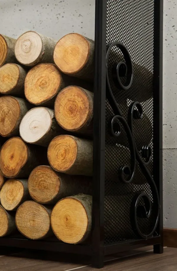 Gartendekoparadies Bols À Feu & Poêles De Jardin-Porte-bûches «CHERRY»