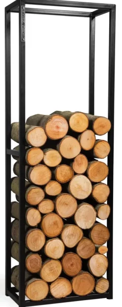 Gartendekoparadies Bols À Feu & Poêles De Jardin-Porte-bûches «CORNEL» 150x50x20 cm