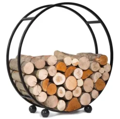Gartendekoparadies Bols À Feu & Poêles De Jardin-Porte-bûches «DAISY» 80cm