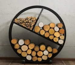 Gartendekoparadies Bols À Feu & Poêles De Jardin-Porte-bûches «DIEGO» 80cm