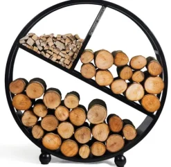 Gartendekoparadies Bols À Feu & Poêles De Jardin-Porte-bûches «DIEGO» 80cm