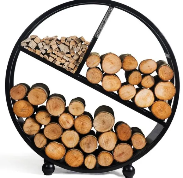 Gartendekoparadies Bols À Feu & Poêles De Jardin-Porte-bûches «DIEGO» 80cm