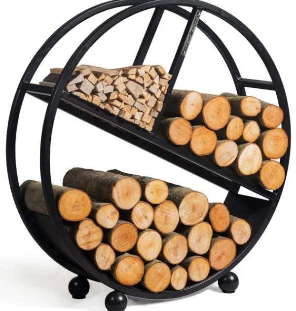 Gartendekoparadies Bols À Feu & Poêles De Jardin-Porte-bûches «DIEGO» 80cm