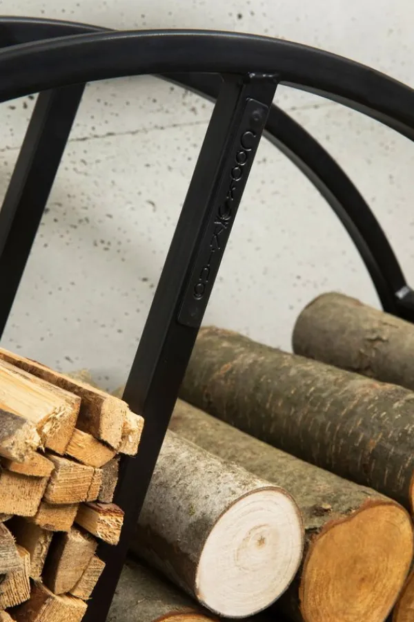 Gartendekoparadies Bols À Feu & Poêles De Jardin-Porte-bûches «DIEGO» 80cm
