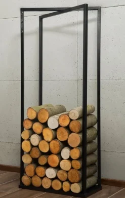 Gartendekoparadies Bols À Feu & Poêles De Jardin-Porte-bûches «LUIS»