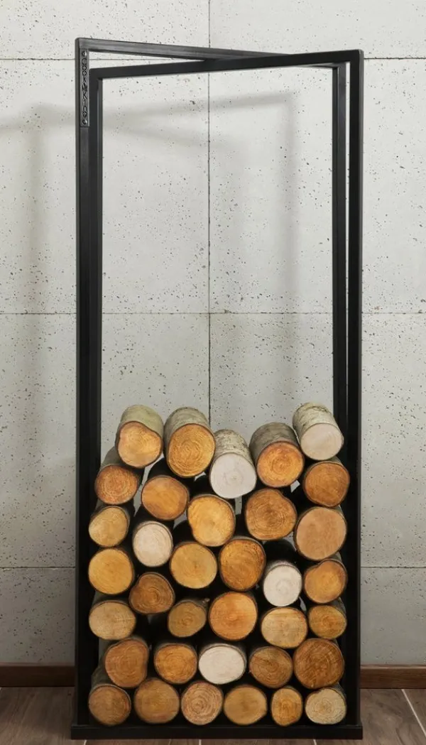 Gartendekoparadies Bols À Feu & Poêles De Jardin-Porte-bûches «LUIS»