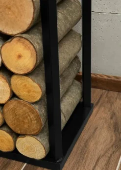 Gartendekoparadies Bols À Feu & Poêles De Jardin-Porte-bûches «LUIS»