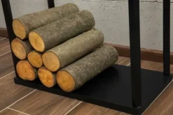 Gartendekoparadies Bols À Feu & Poêles De Jardin-Porte-bûches «LUIS»