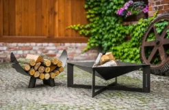 Gartendekoparadies Bols À Feu & Poêles De Jardin-Porte-bûches pour braséro « MILA »