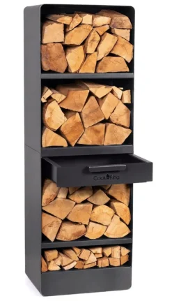 Gartendekoparadies Bols À Feu & Poêles De Jardin-Porte-bûches pour braséro «VENTO»