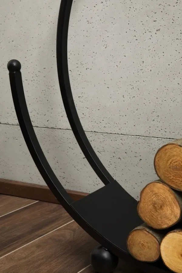 Gartendekoparadies Bols À Feu & Poêles De Jardin-Porte-bûches «SPIRAL» 80cm