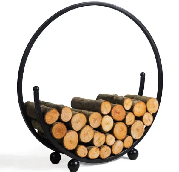Gartendekoparadies Bols À Feu & Poêles De Jardin-Porte-bûches «SPIRAL» 80cm