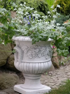 Gartendekoparadies Jardinières-Pot de fleur avec des raisins