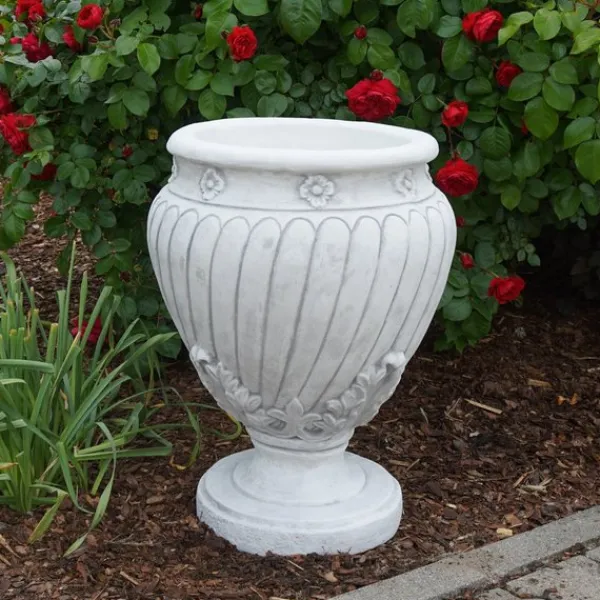 Gartendekoparadies Jardinières-Pot de fleur avec motif de feuilles