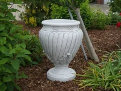 Gartendekoparadies Jardinières-Pot de fleur avec motif de feuilles