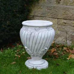 Gartendekoparadies Jardinières-Pot de fleur avec motif de feuilles