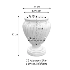 Gartendekoparadies Jardinières-Pot de fleur avec motif de feuilles