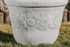 Gartendekoparadies Jardinières-Pot de fleurs XL avec motif tournesol