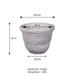 Gartendekoparadies Jardinières-Pot de fleurs XL avec motif tournesol