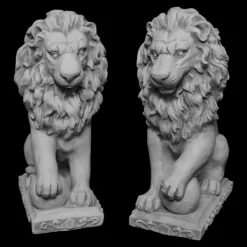 Gartendekoparadies Animaux-Prix ??spécial : Paire de Lions avec Ballon