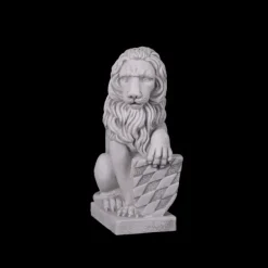Gartendekoparadies Animaux-Prix ????spécial: Paire de Lions avec Bouclier