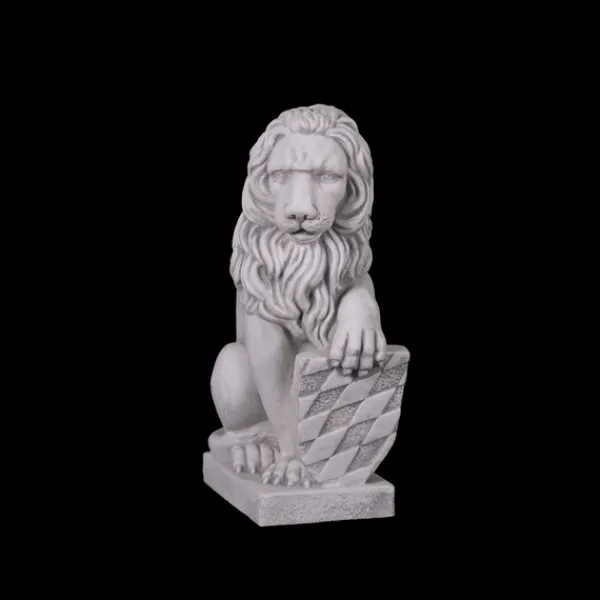 Gartendekoparadies Animaux-Prix ????spécial: Paire de Lions avec Bouclier