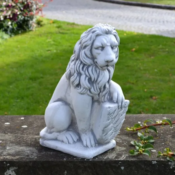 Gartendekoparadies Animaux-Prix ????spécial: Paire de Lions avec Bouclier