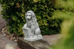 Gartendekoparadies Animaux-Prix ????spécial: Paire de Lions avec Bouclier